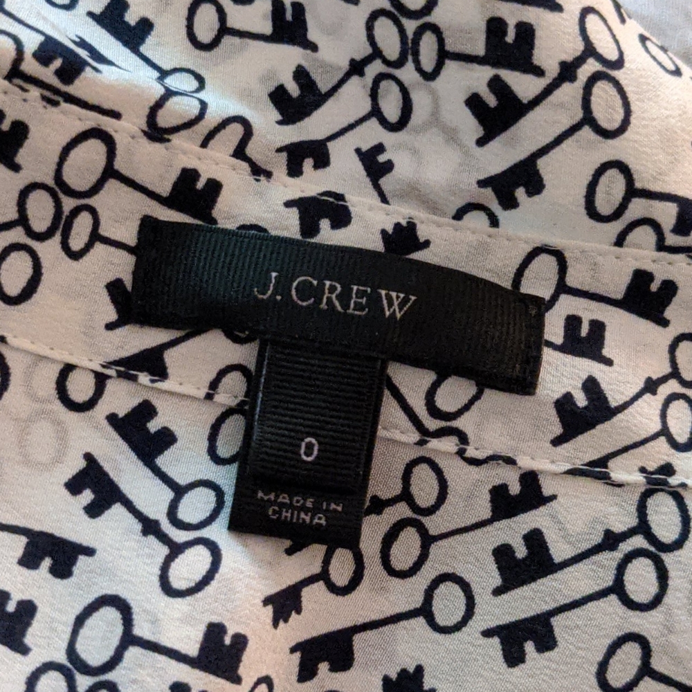 J. Crew key silk twill shirt - Picture 3 of 4